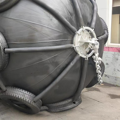 D1000 L1500 Морской пневматический резиновый фендер Понтонный буй Надувный